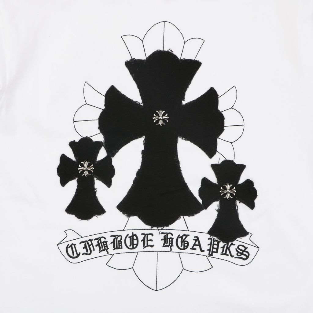 Chrome Hearts Oversized Triple Cross Digital Print Long Sleeve