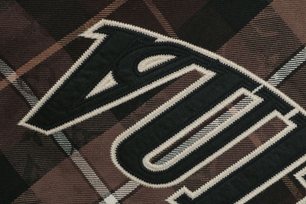 Louis Vuitton Cropped Arc Embroidered Plaid Hoodie Jacket
