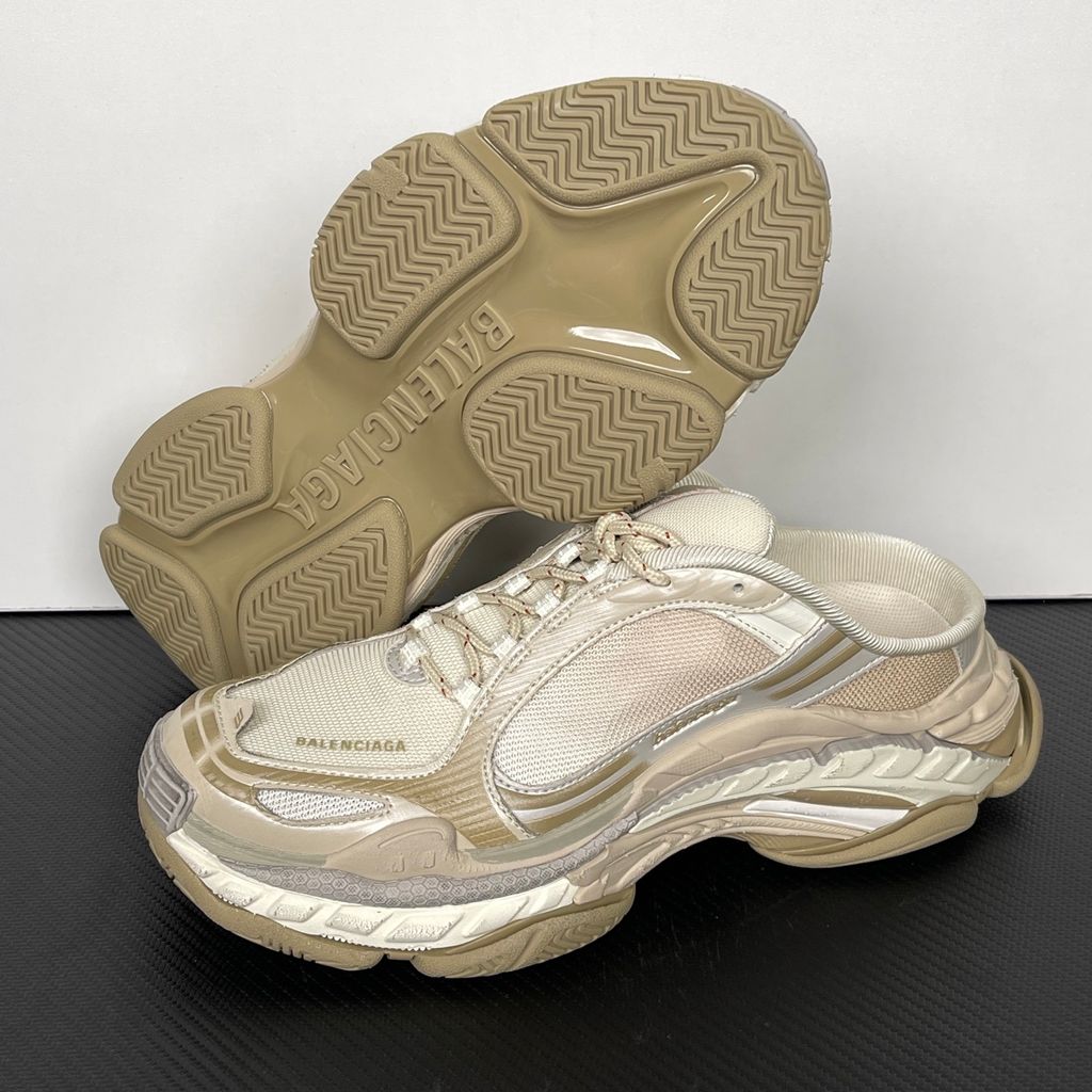 Balenciaga Triple S.2 Mule 875020 WTSM0 9900 Beige Mix side view