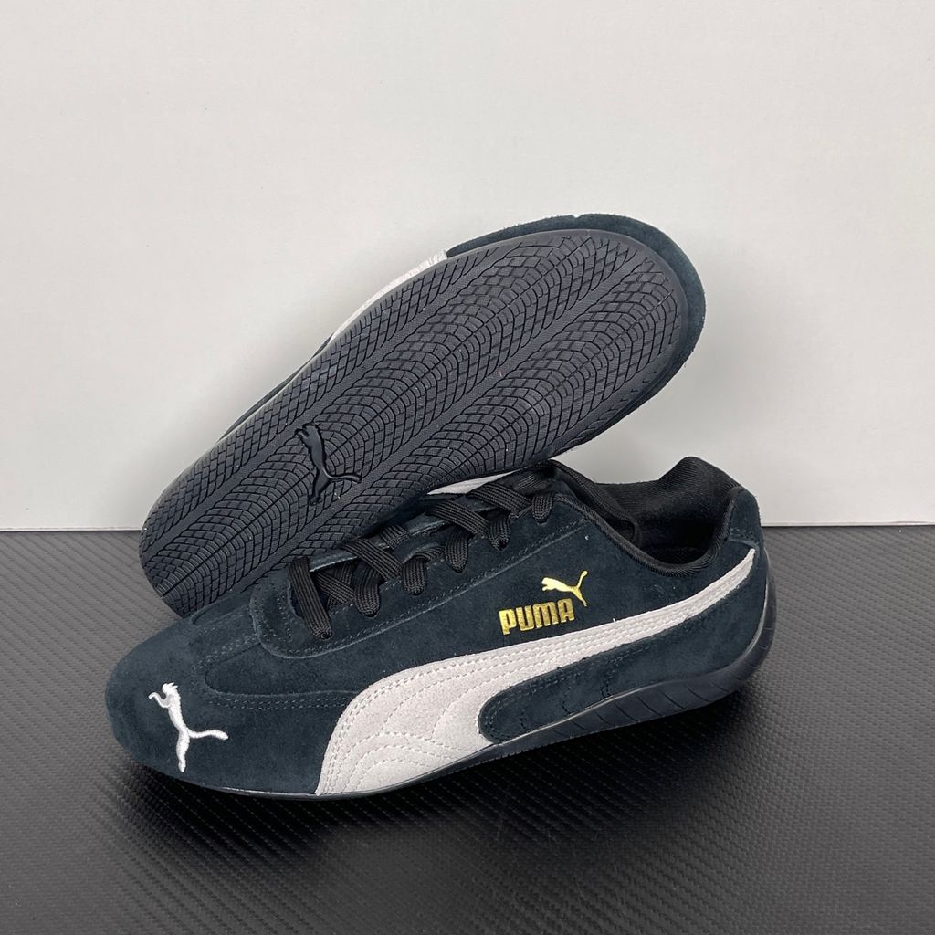 PUMA Speedcat OG 398846-01 Black White unisex motorsport sneakers side view