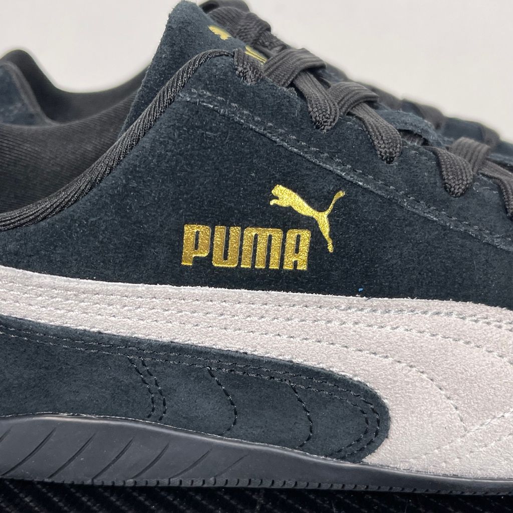 PUMA Speedcat OG 398846-01 Black White unisex motorsport sneakers side view
