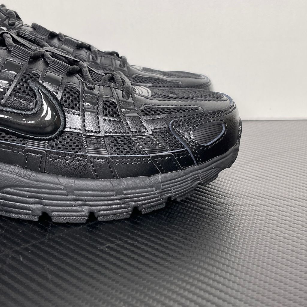 Nike P-6000 CD6404-002 Black Black sneakers side view