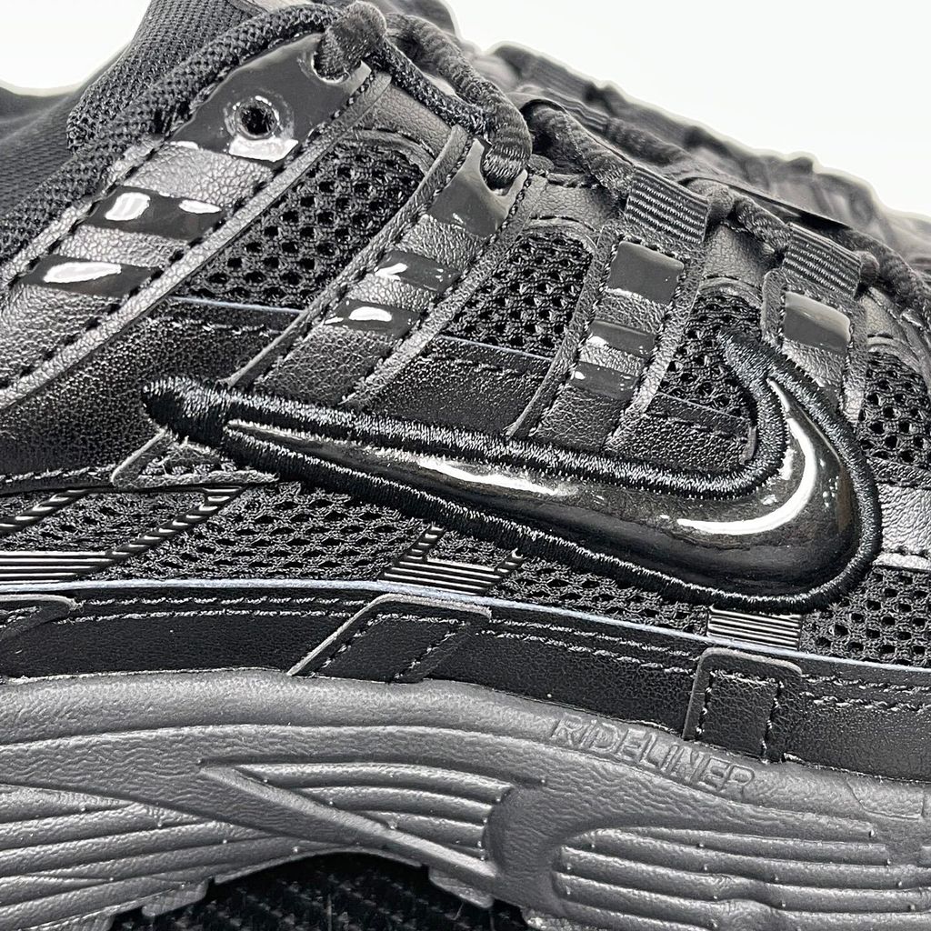 Nike P-6000 CD6404-002 Black Black sneakers side view
