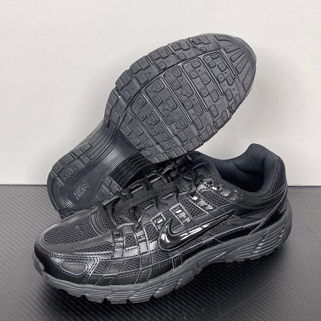 Nike P-6000 CD6404-002 Black Black sneakers side view
