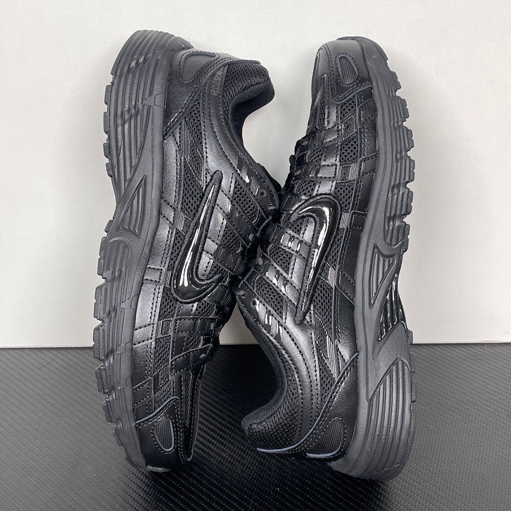 Nike P-6000 CD6404-002 Black Black sneakers side view