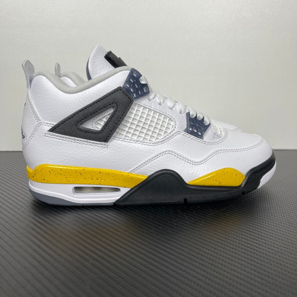 Air Jordan 4 Retro Rare Air Tour Yellow IO2463-102 White Yellow side view
