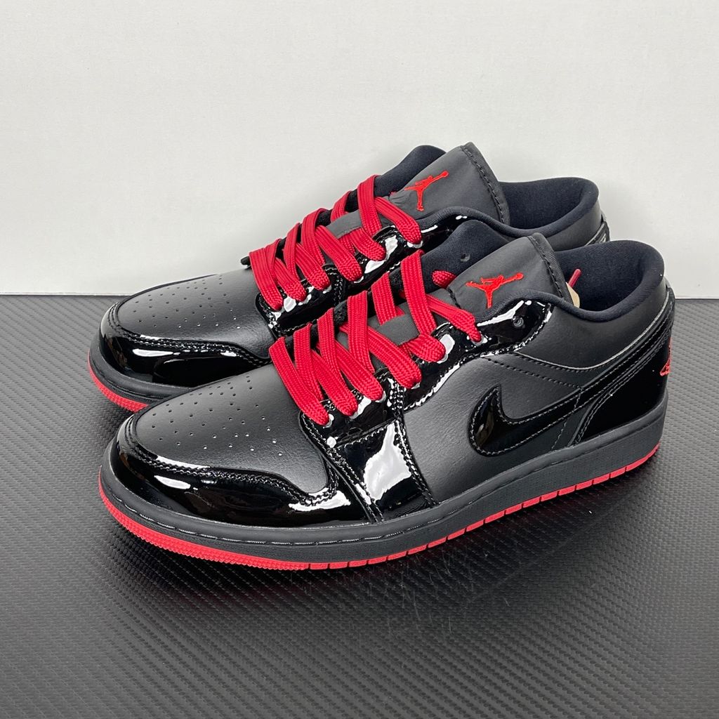 Air Jordan 1 Low 553558-606 Gym Red Black White Men's Sneakers