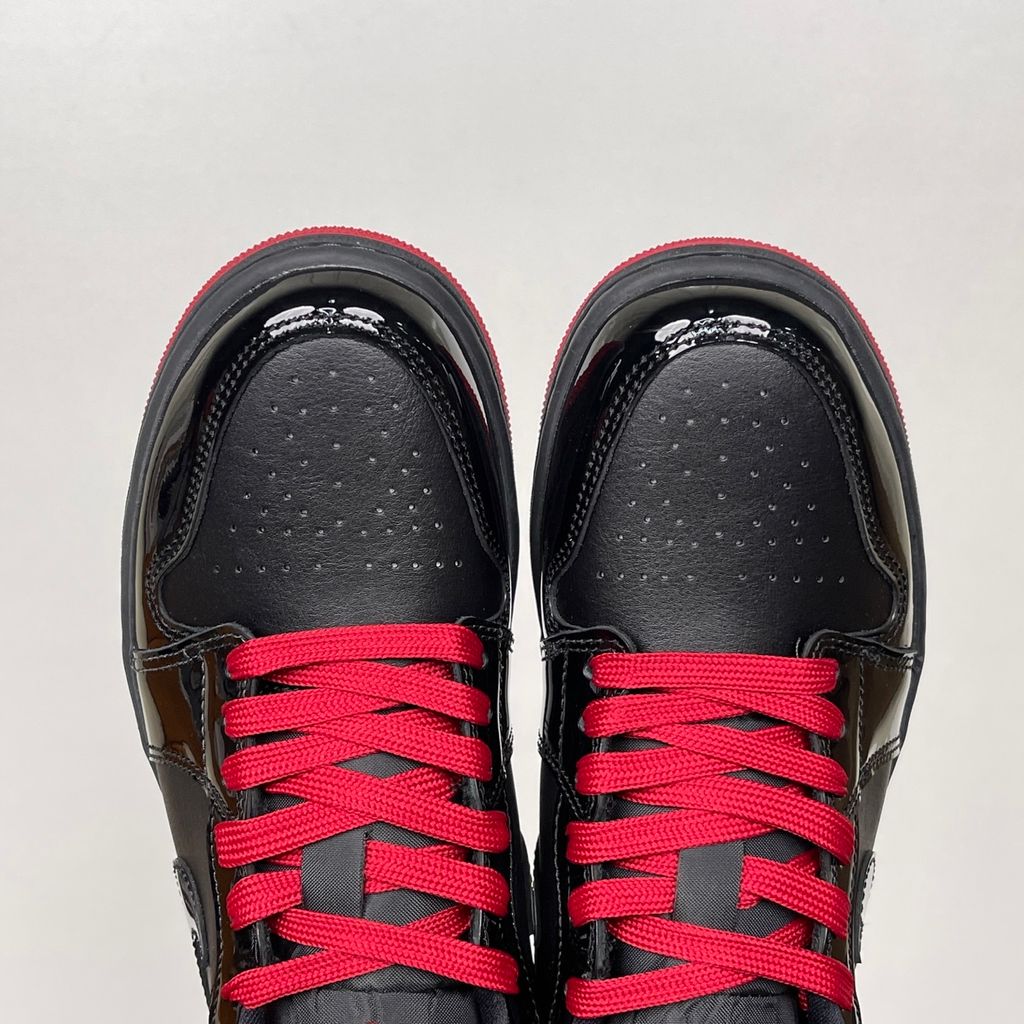 Air Jordan 1 Low 553558-606 Gym Red Black White Men's Sneakers