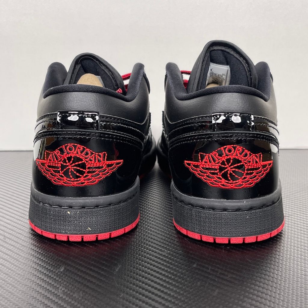 Air Jordan 1 Low 553558-606 Gym Red Black White Men's Sneakers