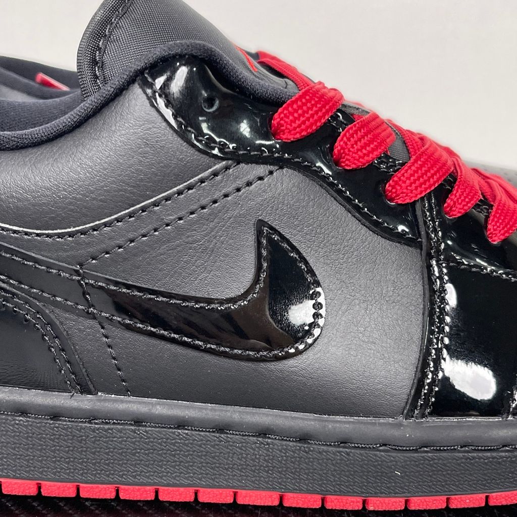 Air Jordan 1 Low 553558-606 Gym Red Black White Men's Sneakers