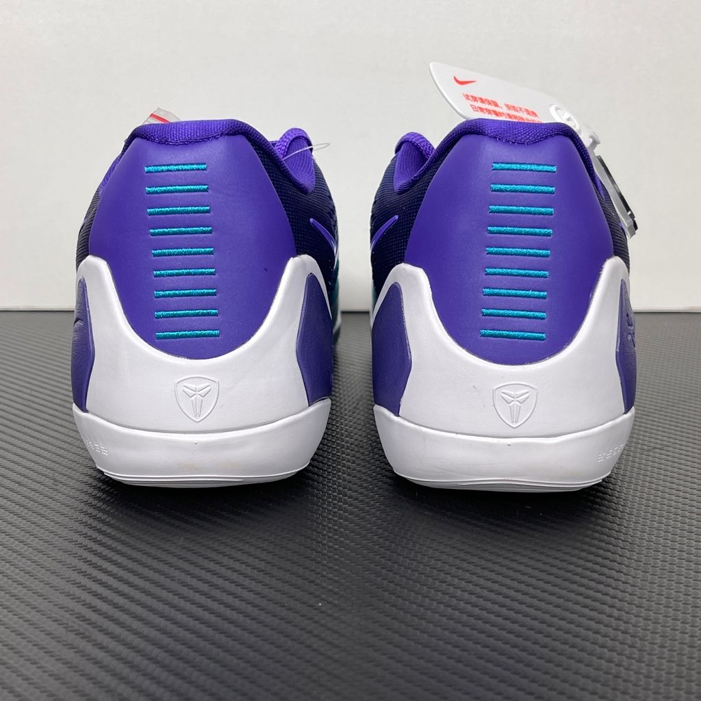 这个款命名我建议这样处理最稳： Official Nike name: Kobe 9 Low Protro Official color: Fierce Purple / White / Blue Lagoon Market/search name: Kobe 9 Elite Low EM Protro Hornets / Draft Day SKU: IM6119-500