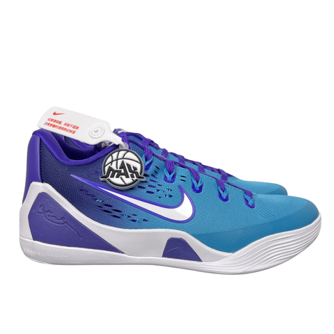这个款命名我建议这样处理最稳： Official Nike name: Kobe 9 Low Protro Official color: Fierce Purple / White / Blue Lagoon Market/search name: Kobe 9 Elite Low EM Protro Hornets / Draft Day SKU: IM6119-500