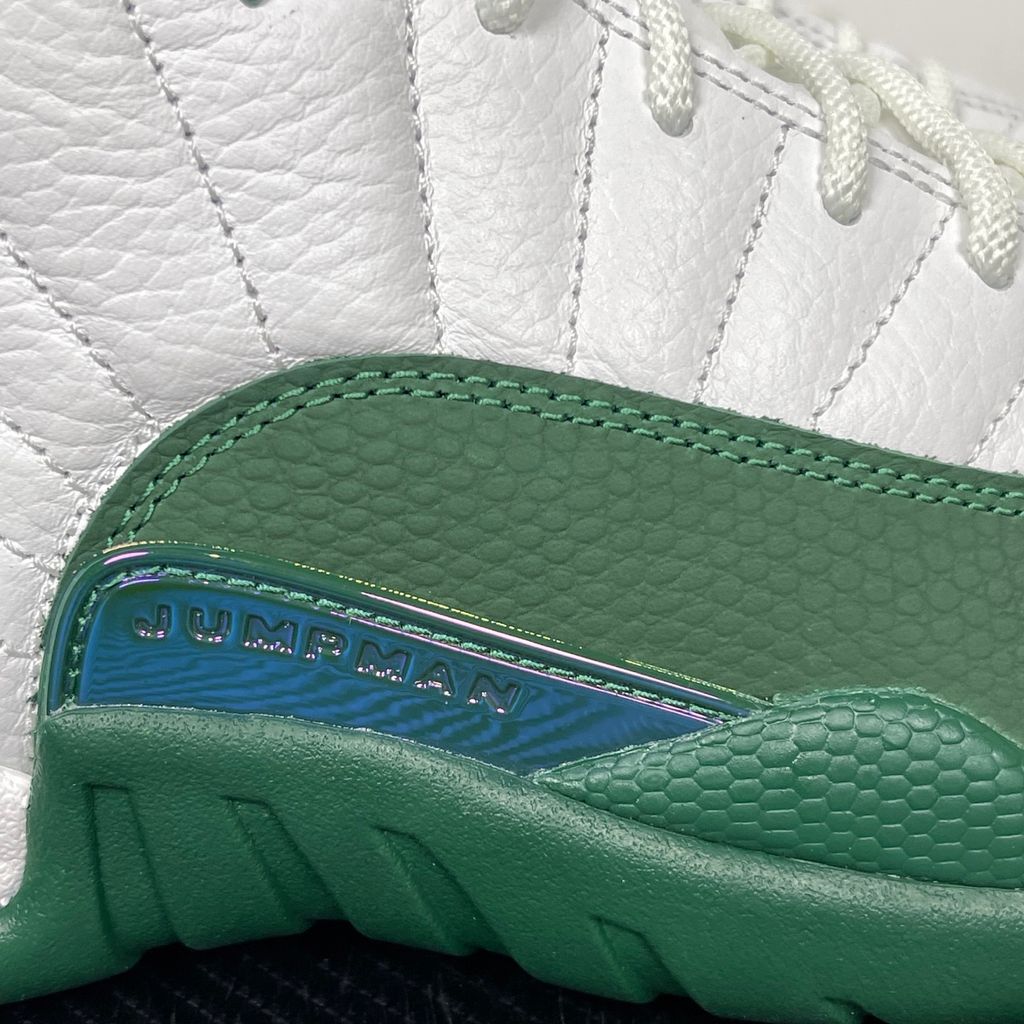 Shop Air Jordan 12 Retro Bucks CT8013-103 in Summit White, Fierce Purple and Gorge Green with premium leather, Air Zoom cushioning and rubber traction.