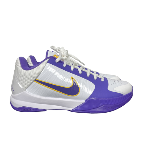 Nike Kobe V Protro IM0557-102 White Purple Gold Basketball Shoes