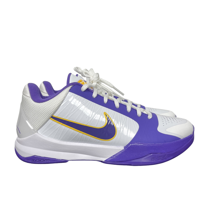 Nike Kobe V Protro IM0557-102 White Purple Gold Basketball Shoes