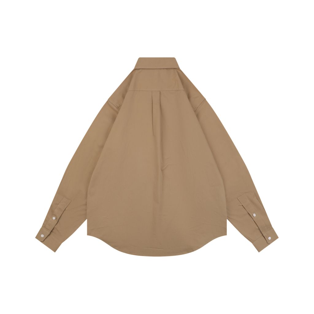 LOEWE Contrast Anagram Embroidered Long Sleeve Shirt