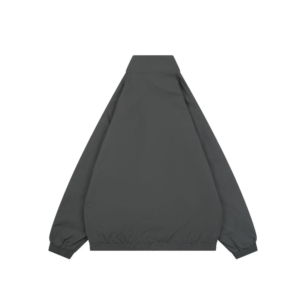 Adidas Trefoil Small Letter High-Neck Jacket Grey