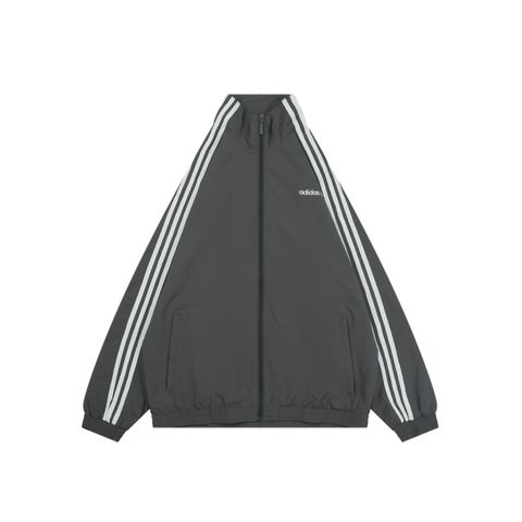Adidas Trefoil Small Letter High-Neck Jacket Grey