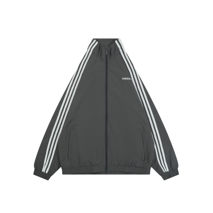 Adidas Trefoil Small Letter High-Neck Jacket Grey