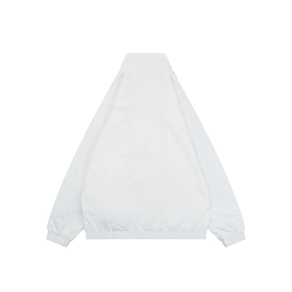 Adidas Trefoil Small Letter High-Neck Jacket White