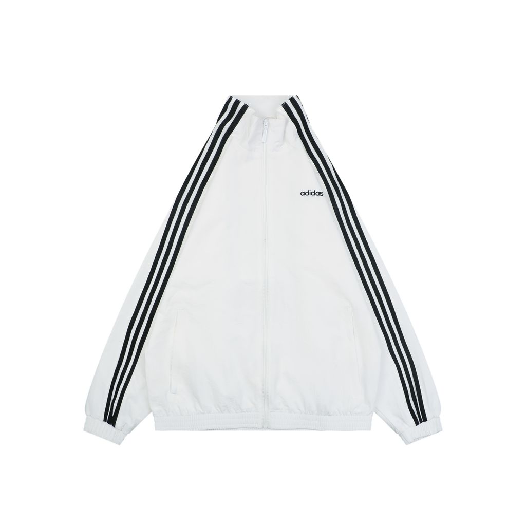 Adidas Trefoil Small Letter High-Neck Jacket White