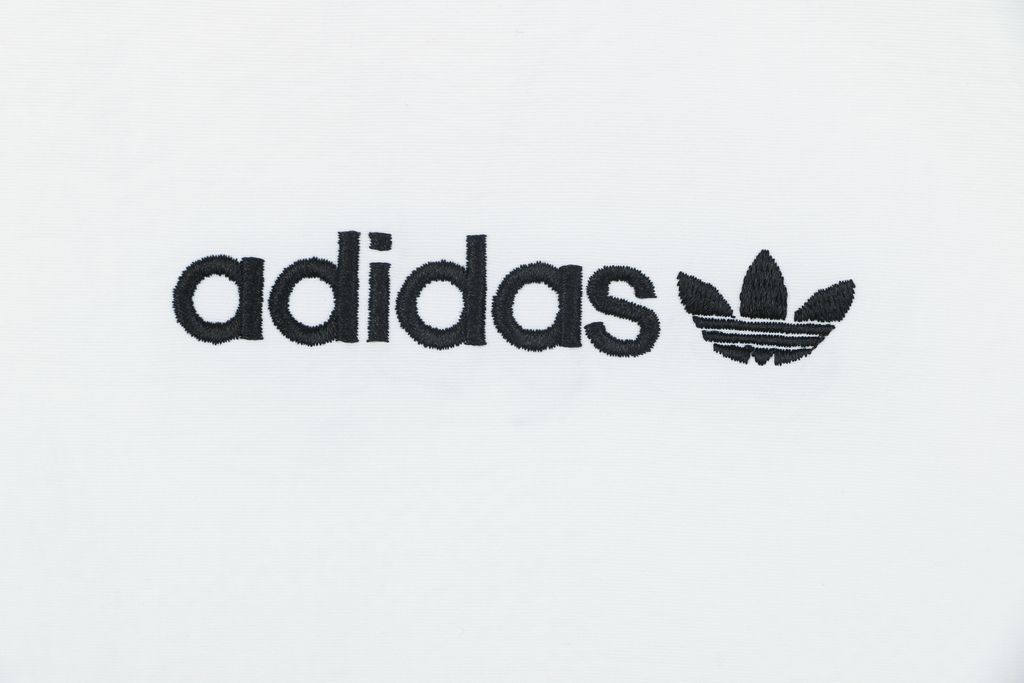 Adidas White Three-Stripes Nylon Blend Track Jacket