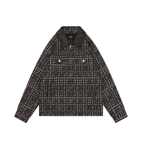 Fendi FF Houndstooth Jacquard Jacket