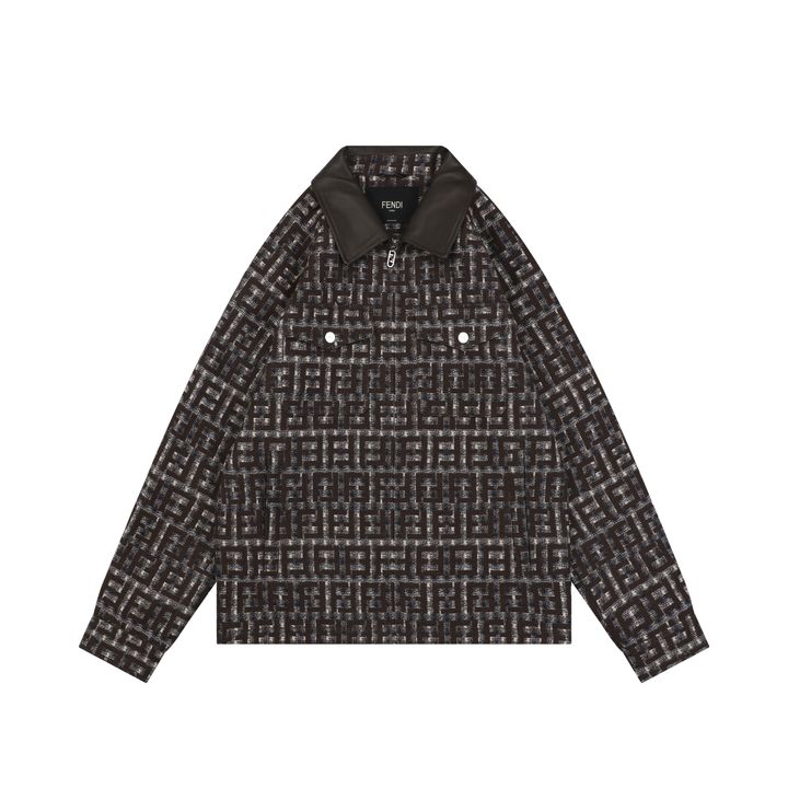 Fendi FF Houndstooth Jacquard Jacket
