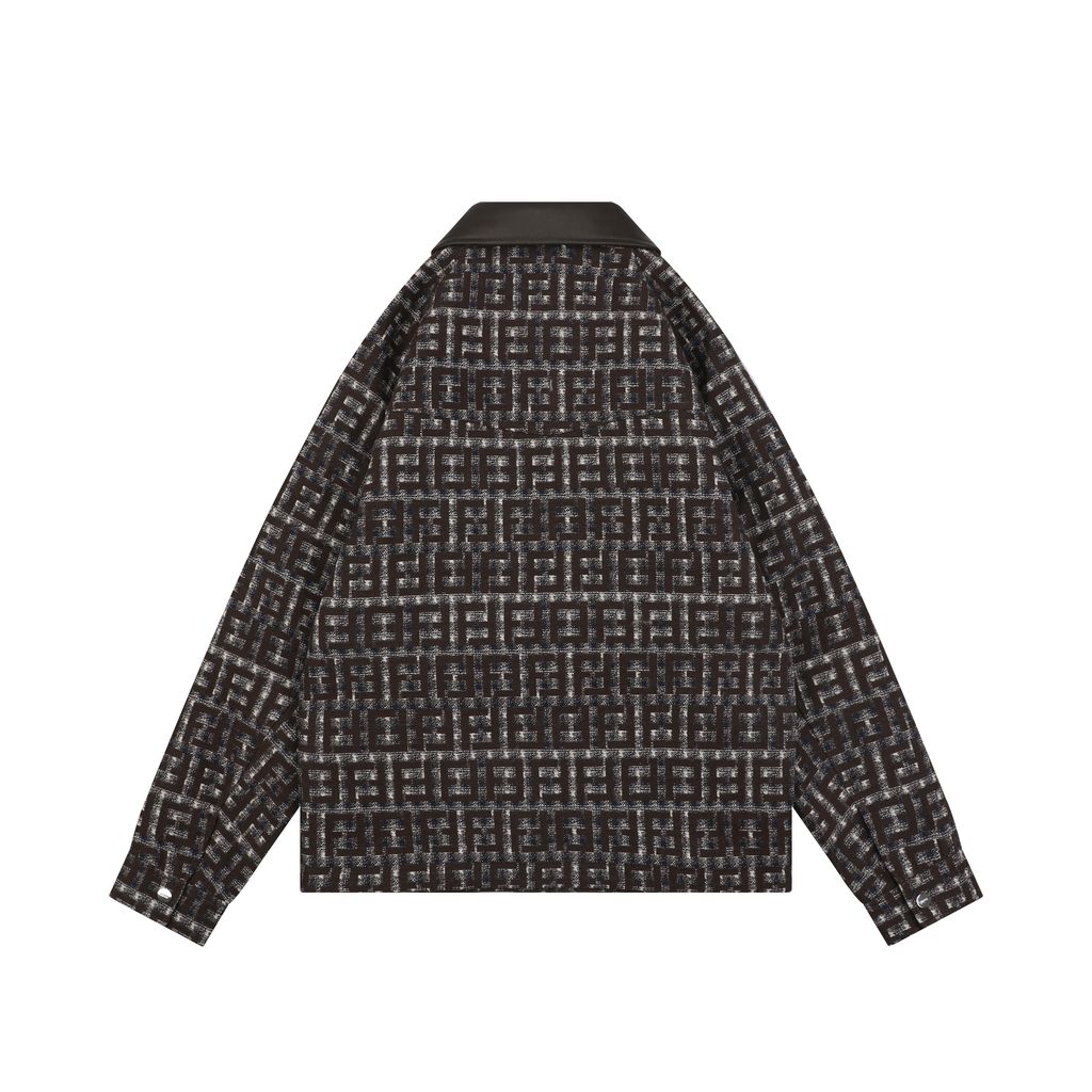 Fendi FF Houndstooth Jacquard Jacket