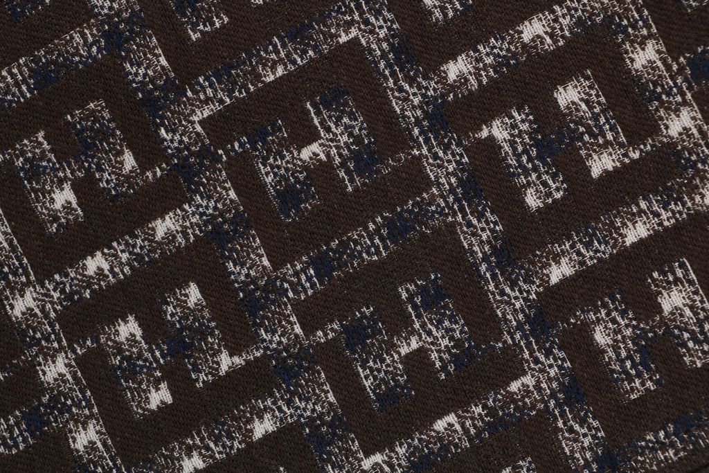 Fendi FF Geometric Check Raglan Sleeve Jacket