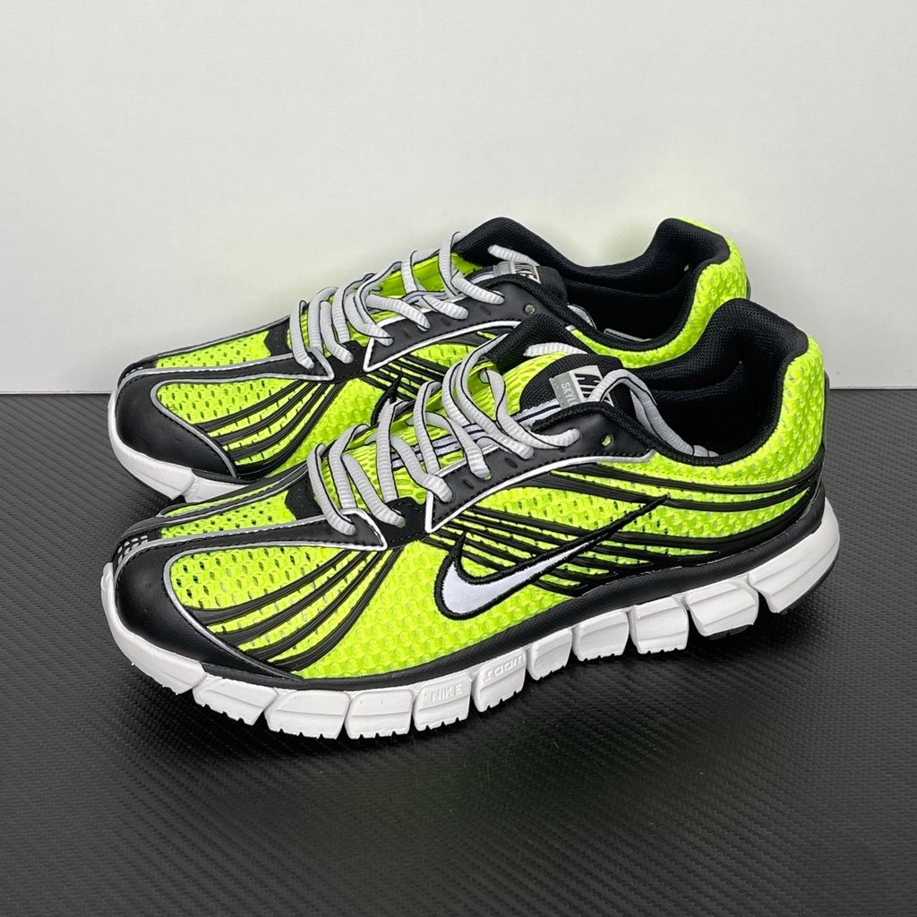 Shop Nike Zoom Skylon 11 IU1869-700 in Volt, Black, Light Smoke Grey and Metallic Silver with Air Zoom cushioning, breathable mesh and flexible foam tooling.
