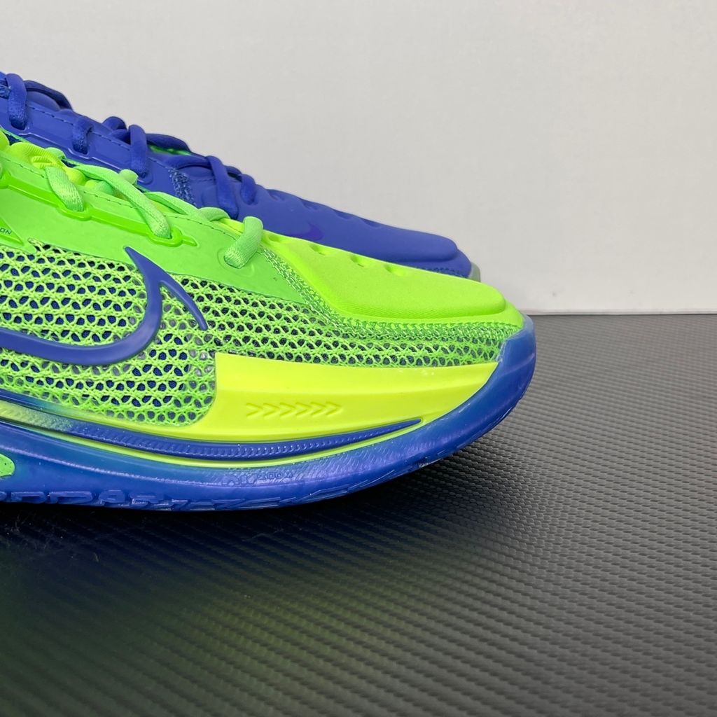 Shop Nike Air Zoom G.T. Cut 1 EP CZ0176-301 in Voltage Green and Lapis with full-length React, Air Zoom Strobel, heel Zoom cushioning and low-profile court control.