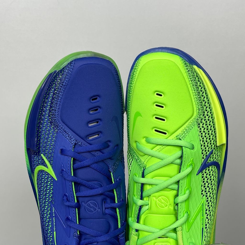 Shop Nike Air Zoom G.T. Cut 1 EP CZ0176-301 in Voltage Green and Lapis with full-length React, Air Zoom Strobel, heel Zoom cushioning and low-profile court control.