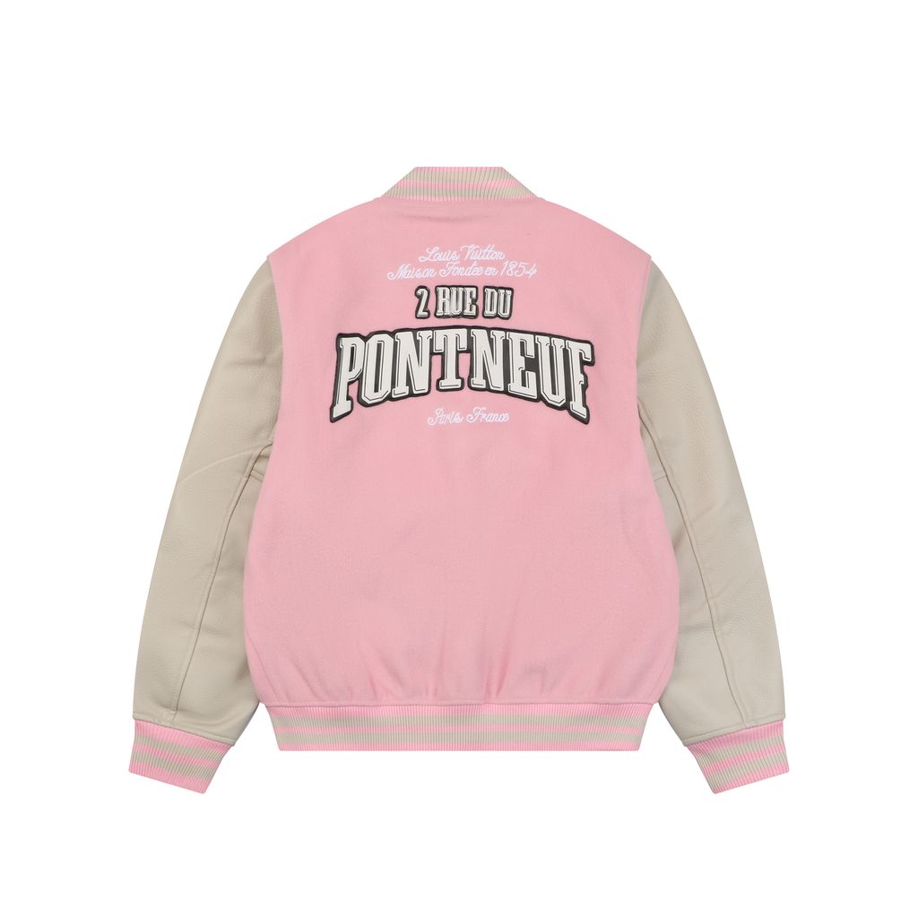 Louis Vuitton Pont Neuf Varsity Jacket Pink
