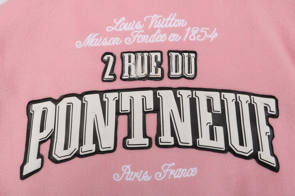 Louis Vuitton Pont Neuf Contrast Ribbed Varsity Jacket