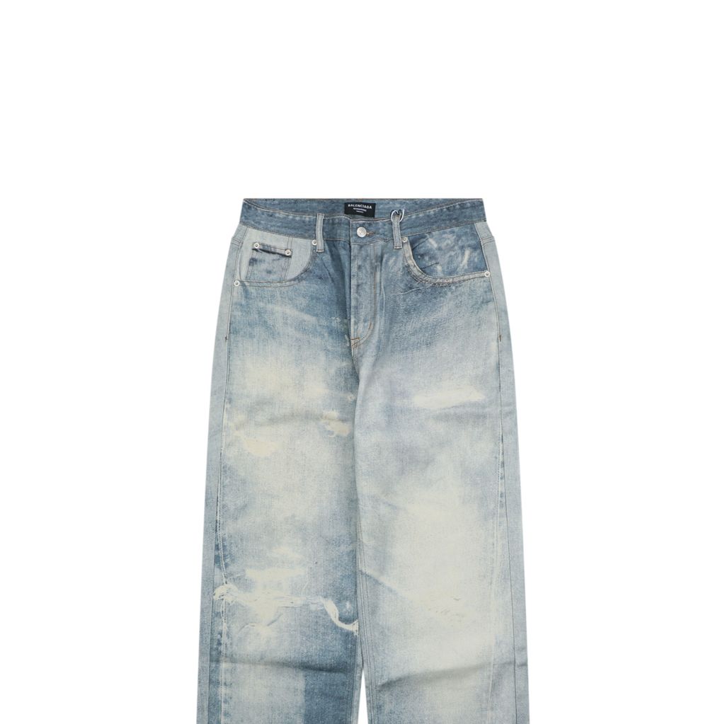 Balenciaga Heavy Washed Indigo Baggy Denim Pants