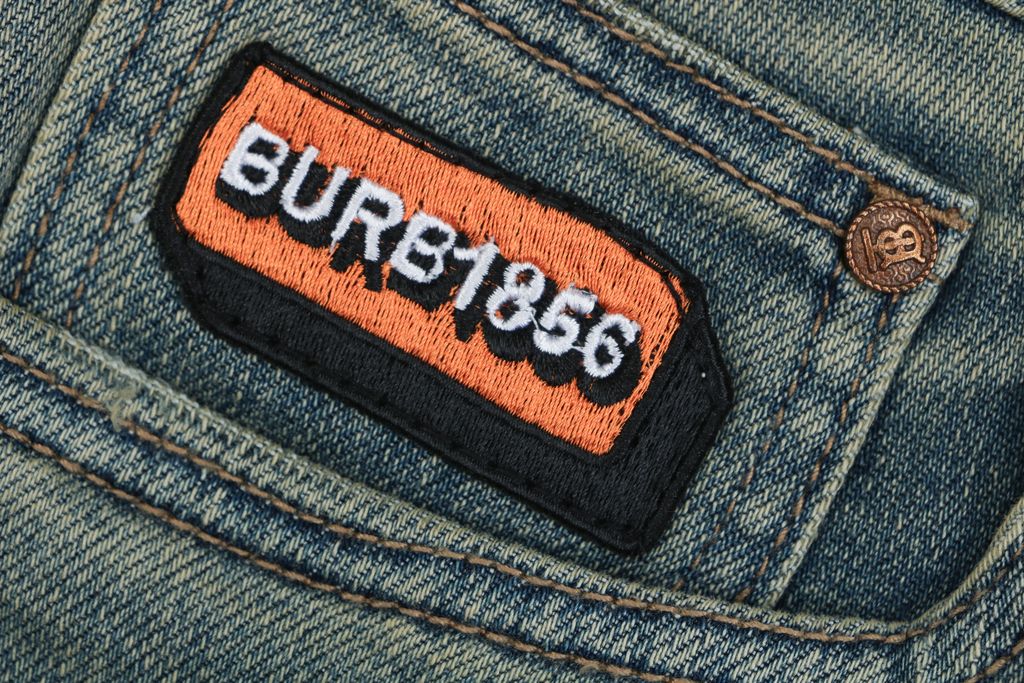 Burberry Vintage Washed Orange Label Denim Pants