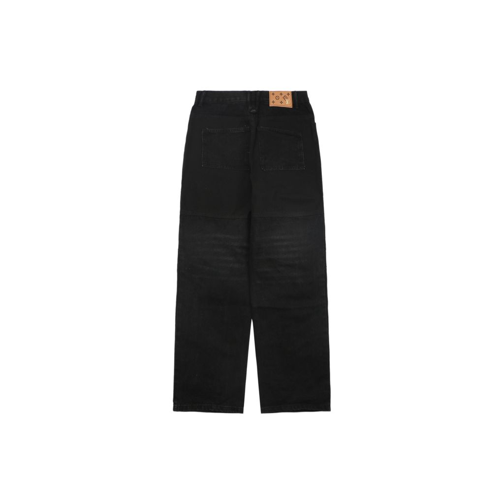 Louis Vuitton Monogram Embossed Zip Pocket Denim Jeans