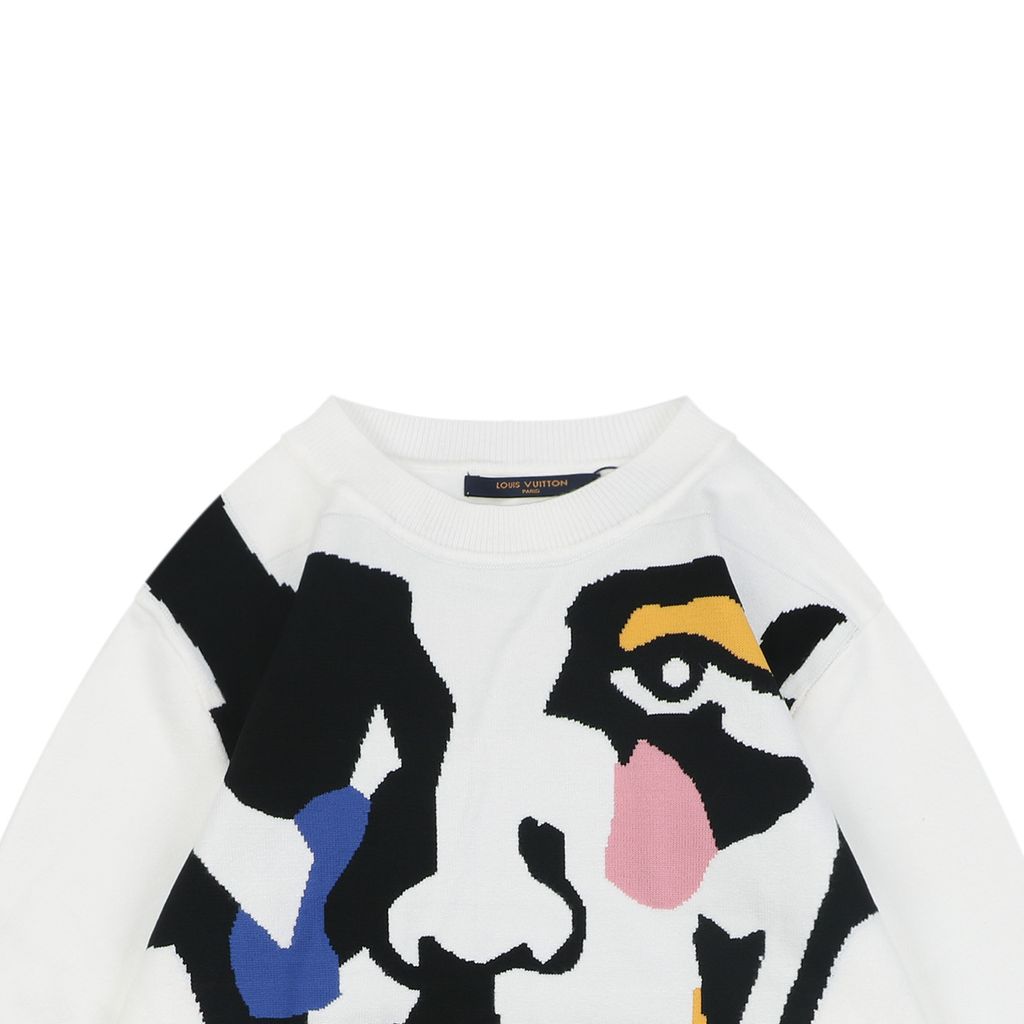 Louis Vuitton Seamless Computer-Knit Abstract Pullover