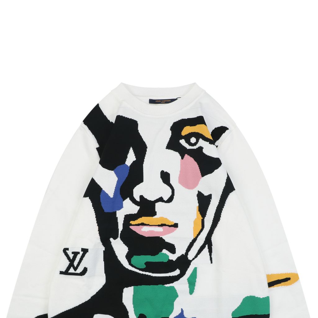 Louis Vuitton Seamless Computer-Knit Abstract Pullover