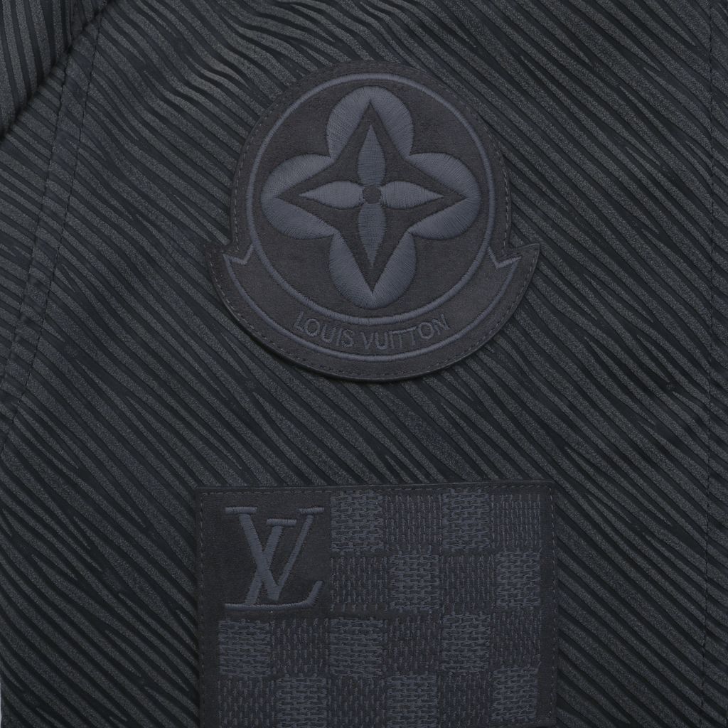 Louis Vuitton Brass-Tone Button Utility Twill Outerwear
