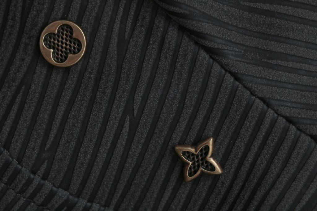 Louis Vuitton Brass-Tone Button Utility Twill Outerwear