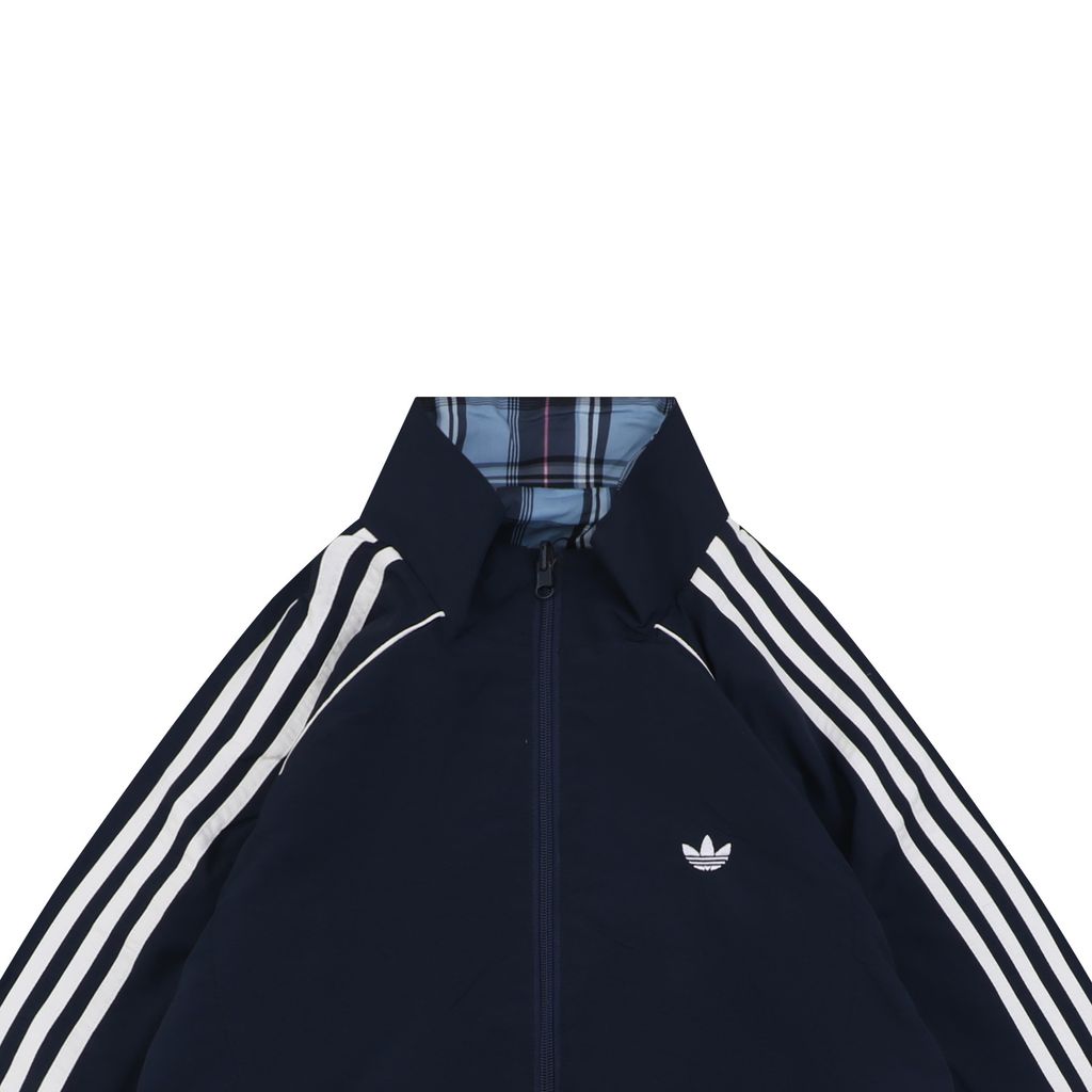Adidas Three-Stripes Reversible Plaid Track Jacket