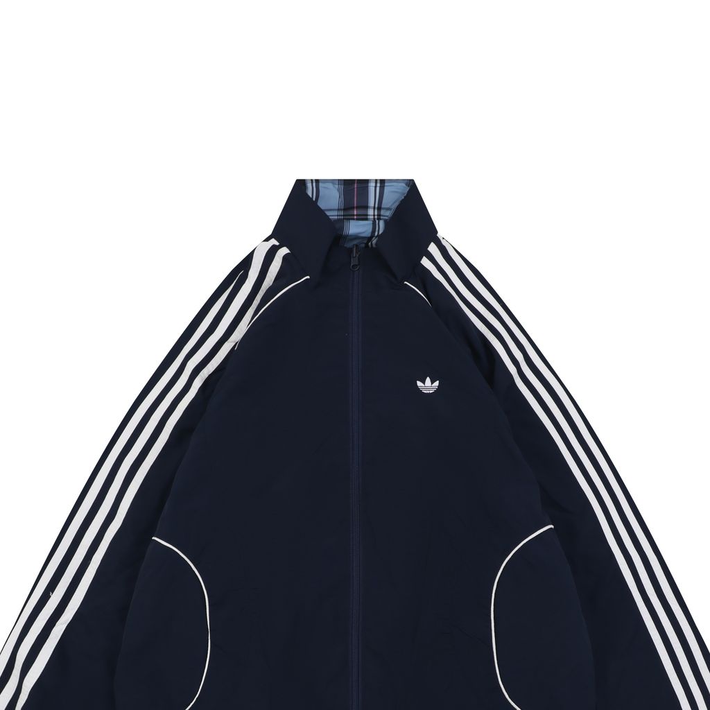 Adidas Three-Stripes Reversible Plaid Track Jacket