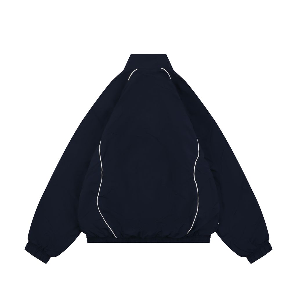 Adidas Trefoil Plaid Reversible High-Neck Jacket