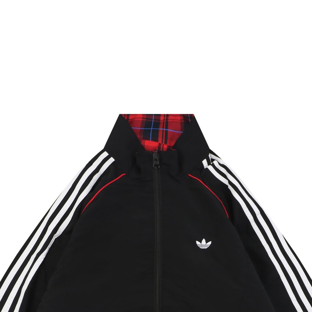Adidas Three-Stripes Reversible Plaid Track Jacket