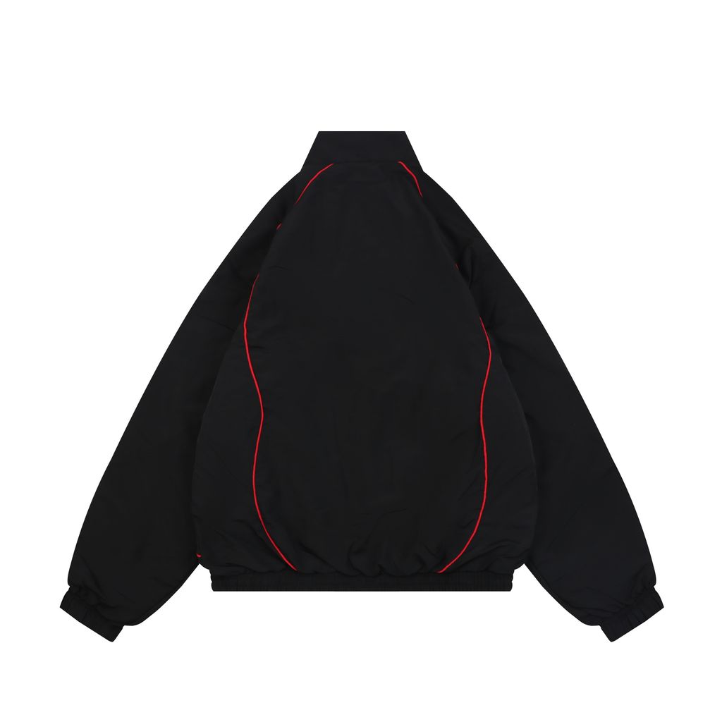 Adidas Trefoil Plaid Reversible High-Neck Jacket