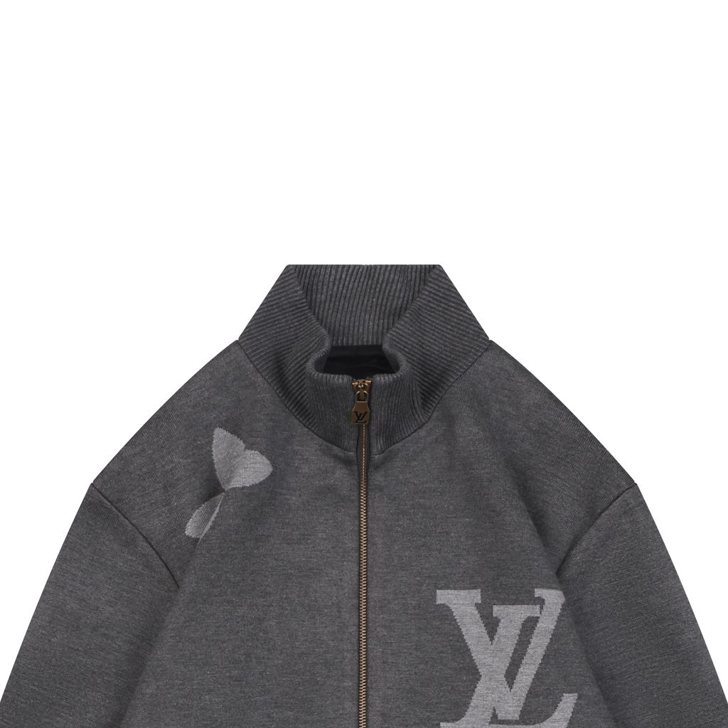Louis Vuitton Relaxed High Collar Monogram Outerwear