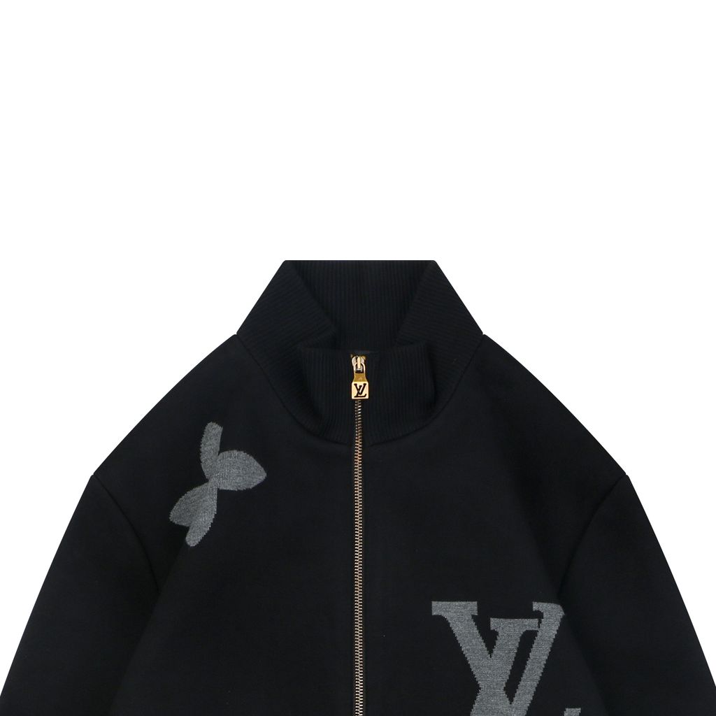 Louis Vuitton Relaxed High Collar Monogram Outerwear