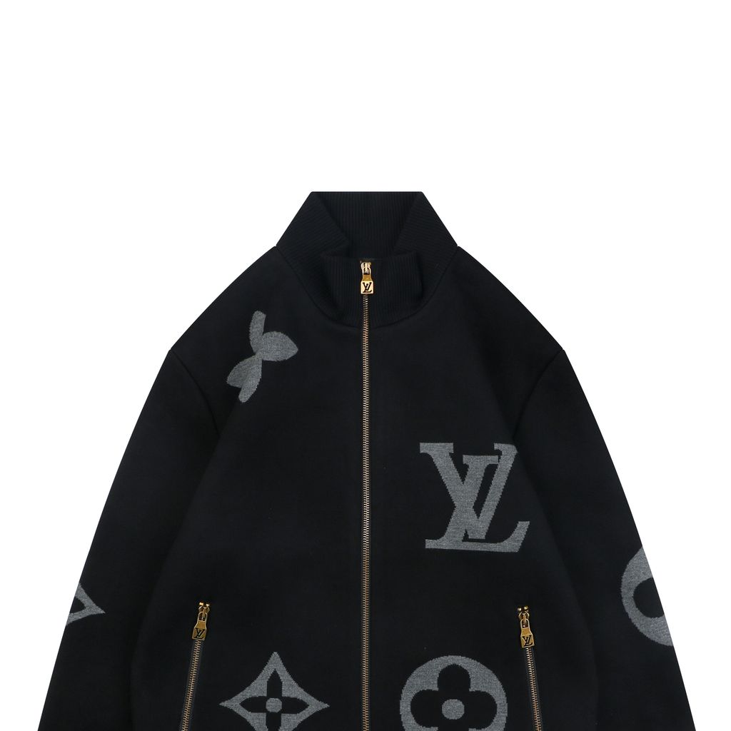 Louis Vuitton Relaxed High Collar Monogram Outerwear
